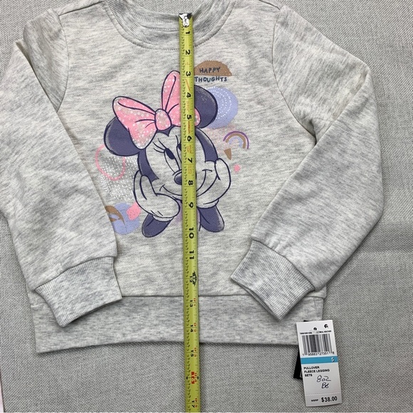 Disney Little Girls Sweatshirt and Legging Set Size 5 - Picture 8 of 9